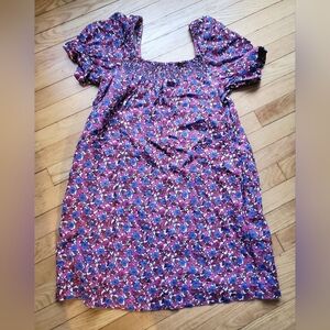J.Crew Afternoon Linen Dress in Berry Floral • Medium